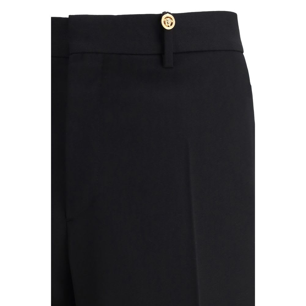 Versace Fleece Wool Dress Men's Pants
