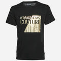Versace Jeans Couture Black Logo Graphic Jersey Knit T-Shirt