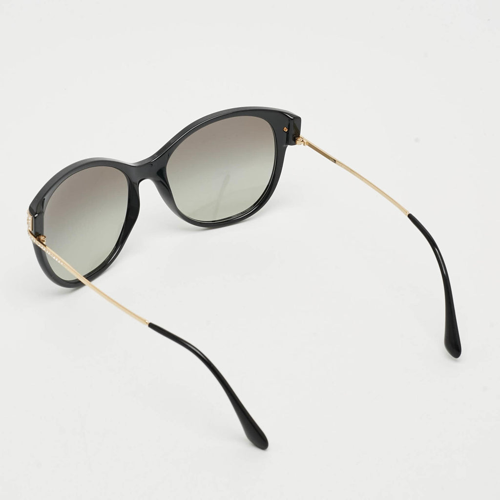 Versace Black Mod 4316 B Crystal Cat Eye Sunglasses