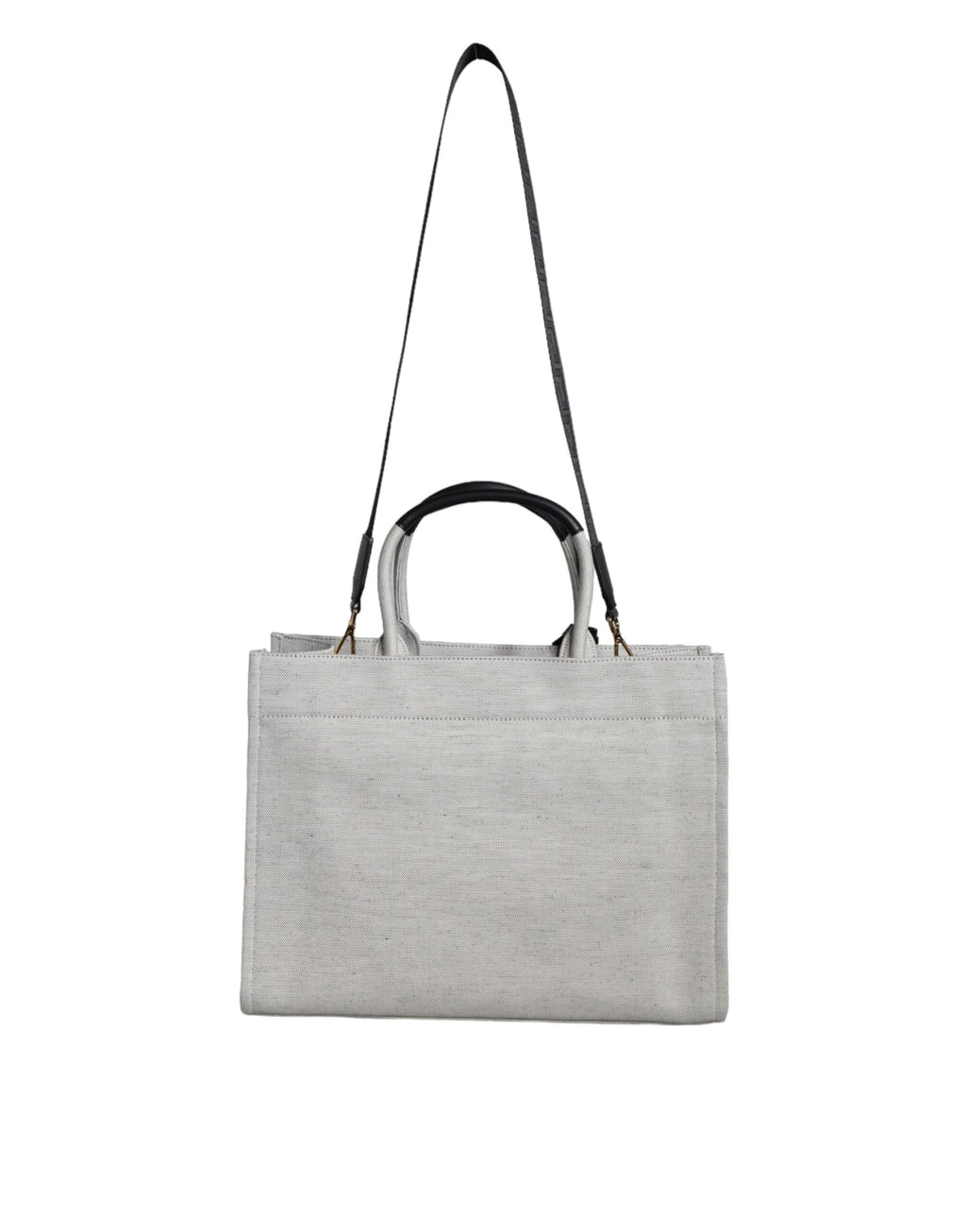 Versace Top Handle Canvas Leather Logo Crossbody Tote Women's Bag