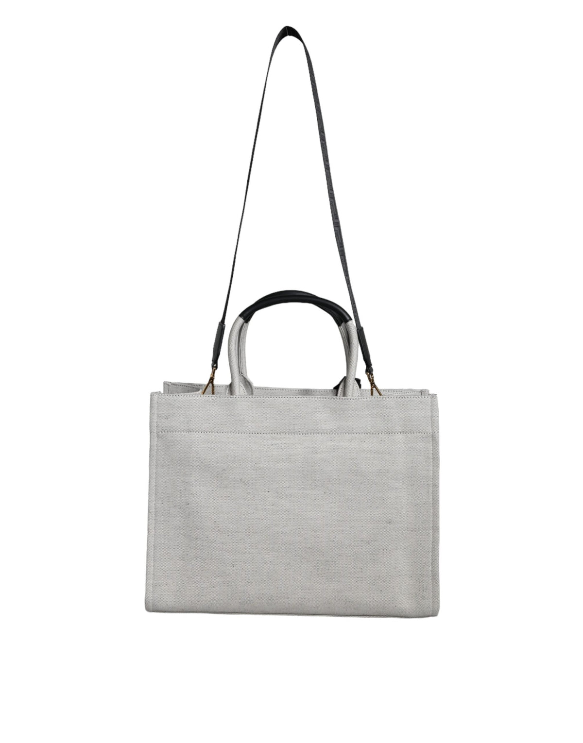 Versace Top Handle Canvas Leather Logo Crossbody Tote Women's Bag