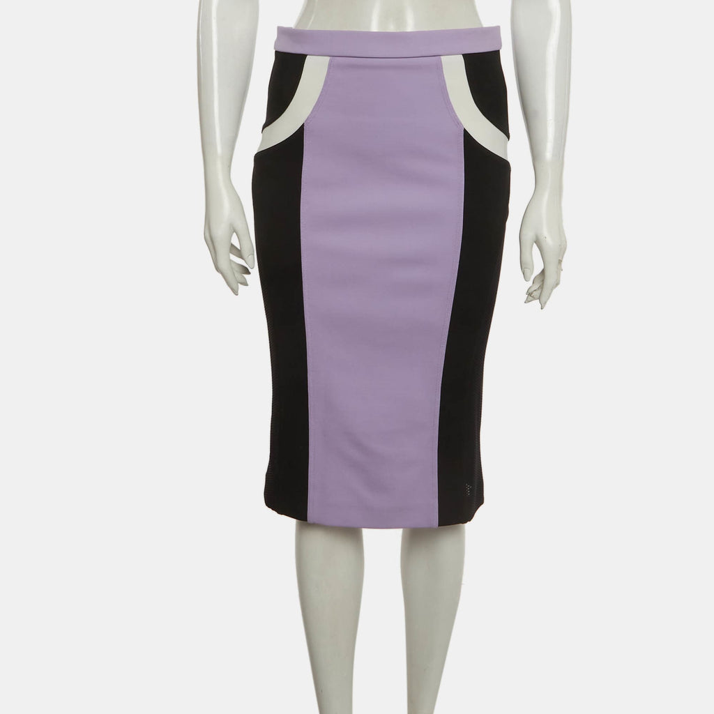 Versace Multicolour Jersey Pencil Skirt
