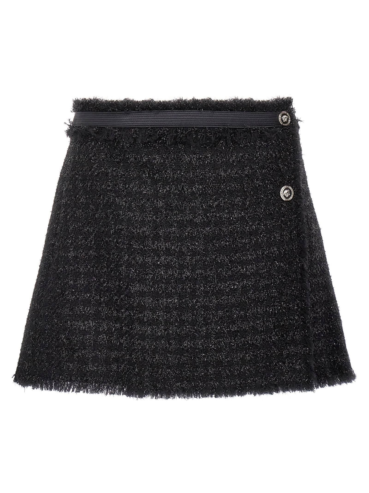Versace Virgin Wool Long Women's Skirt