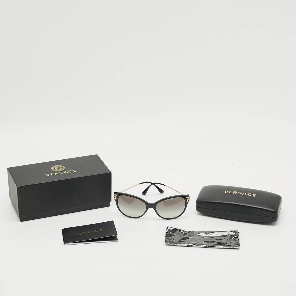 Versace Black Mod 4316 B Crystal Cat Eye Sunglasses