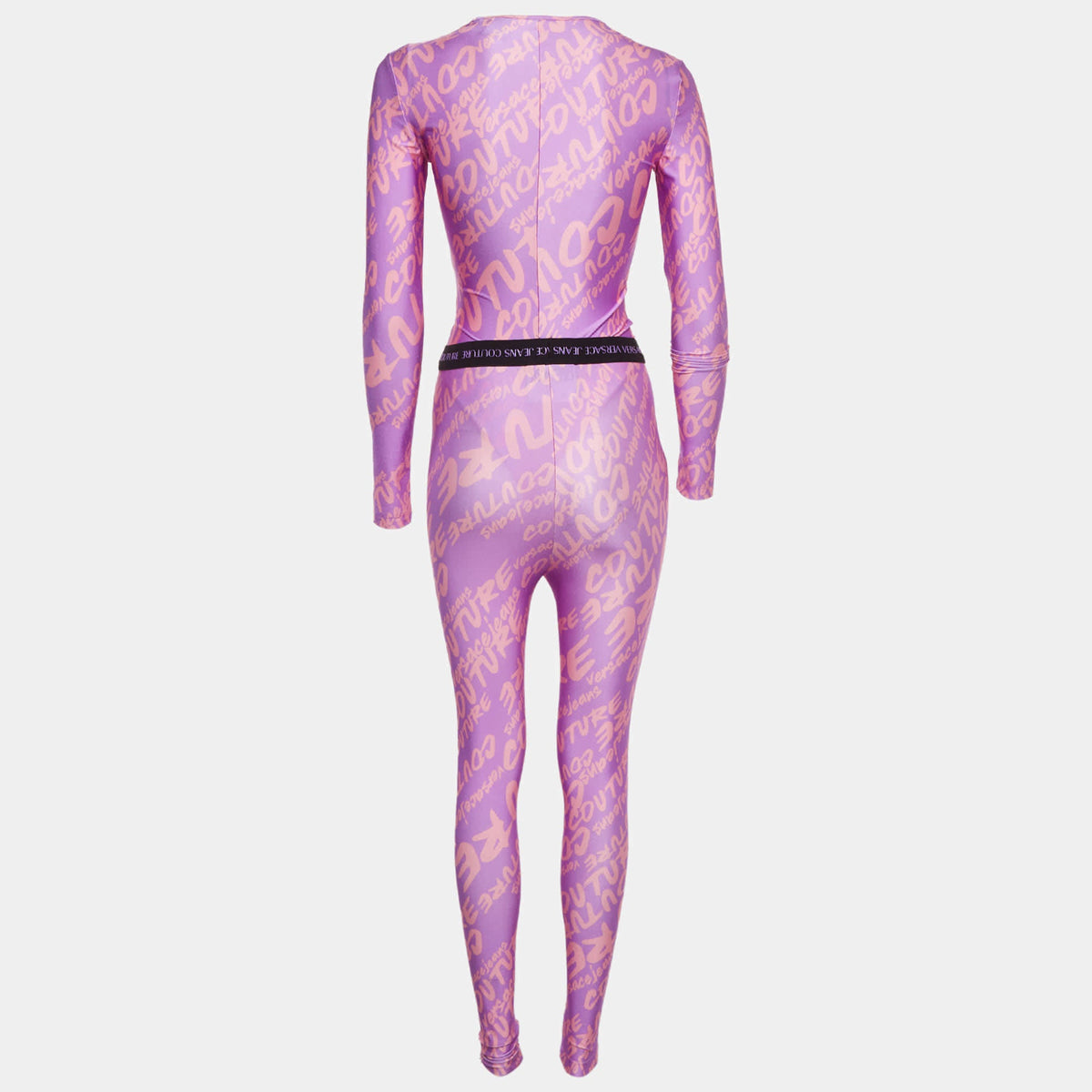 Versace Jeans Couture Purple Printed Jersey Set