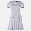 Versus Versace Pale Lilac Cotton Pleated Dress
