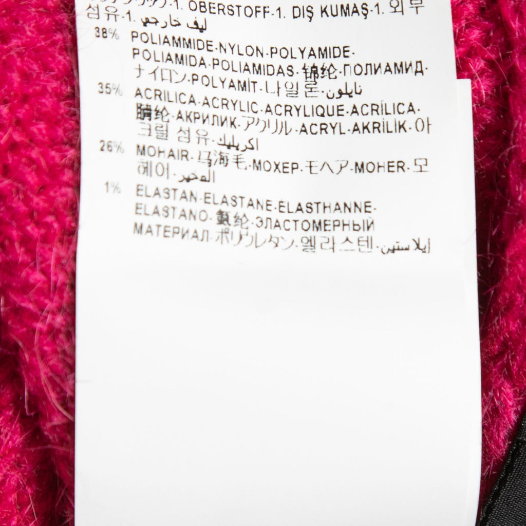 Versace Hot Pink Mohair Blend Knit Pencil Skirt