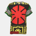 Versace Black Printed Silk Tunic Top