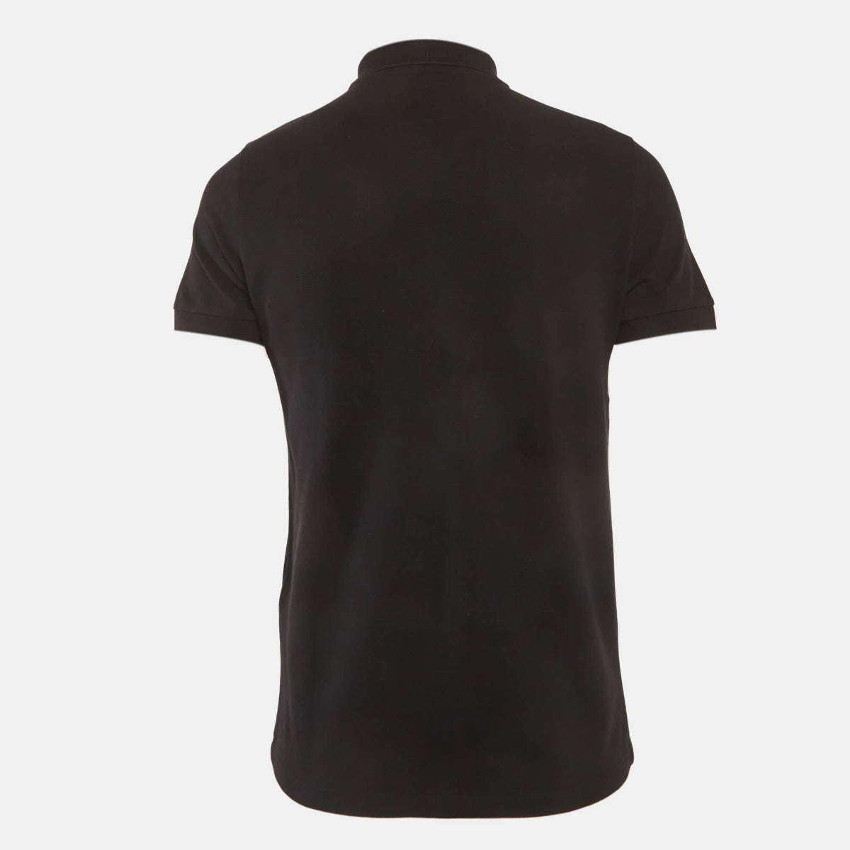 Versace Collection Black Medusa Embossed Cotton Polo T-Shirt