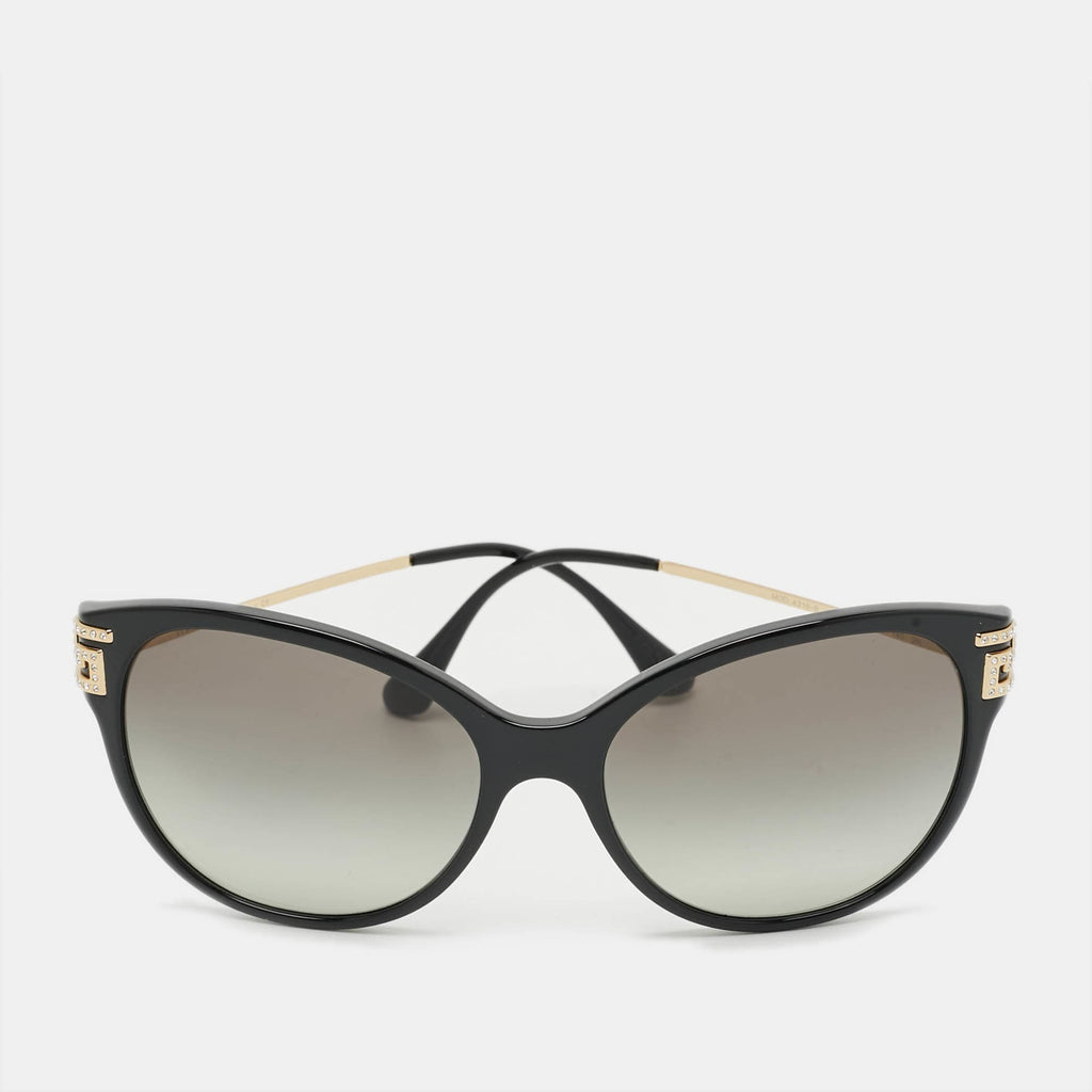 Versace Black Mod 4316 B Crystal Cat Eye Sunglasses