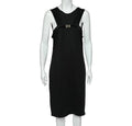 Versace Collection Black Knit Sleeveless Shift Dress