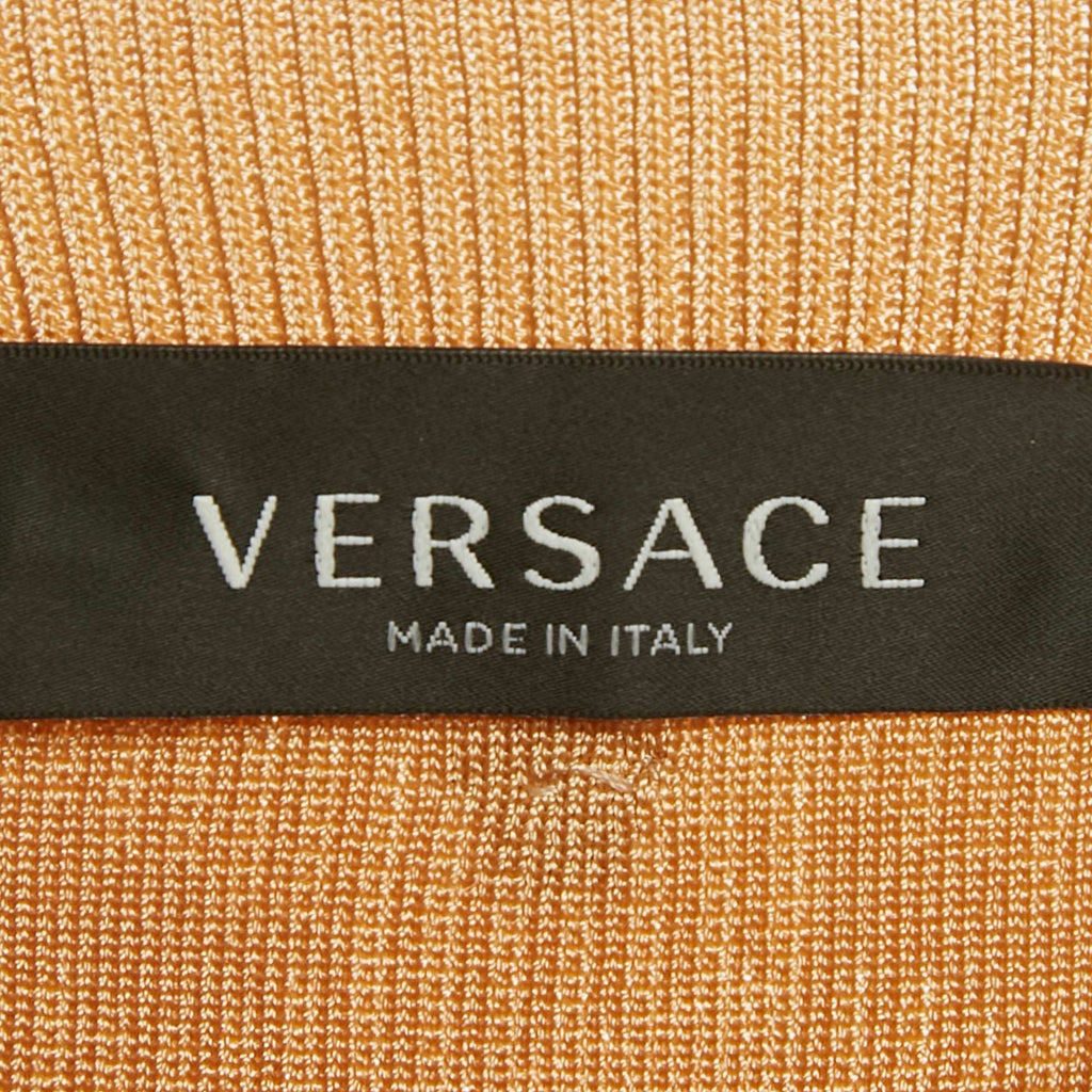 Versace Dark Beige Rib Knit Sweater