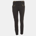 Versace Jeans Couture Black Belt Pocket Detail Skinny Pants