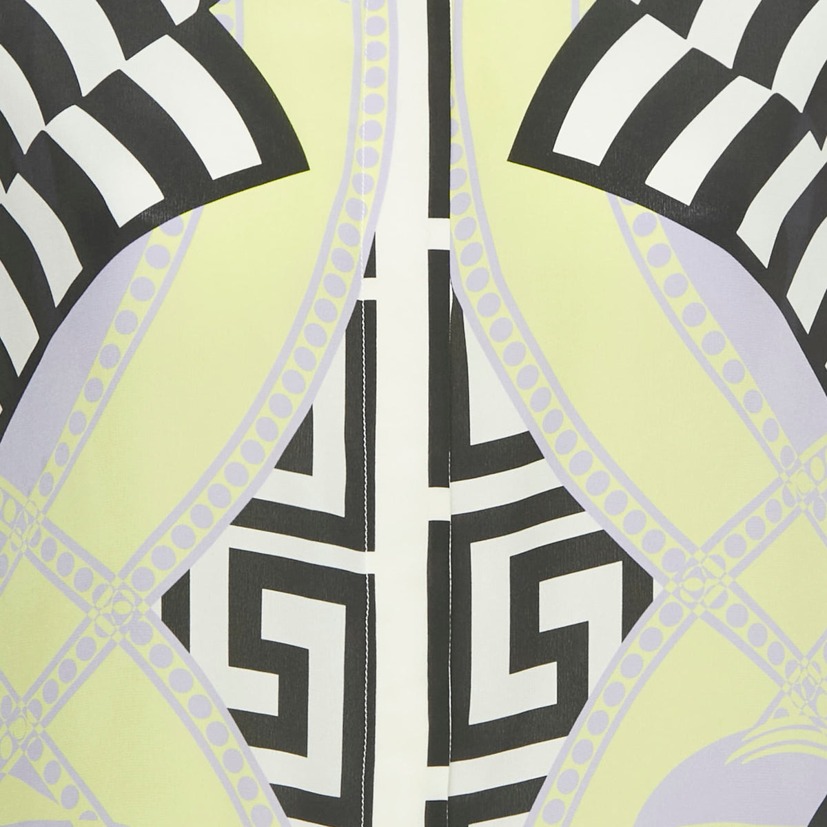 Versace Multicolor Printed Silk Shirt Dress