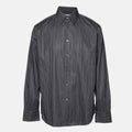 Versace Collection Black Pin Stripe Cotton Business Fit Shirt