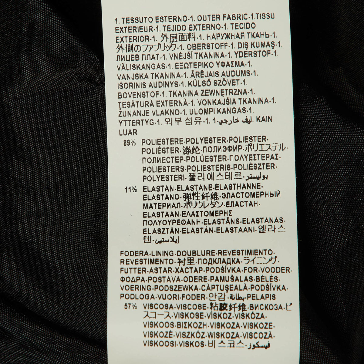 Versus Versace Monochrome Printed Crepe Shift Dress