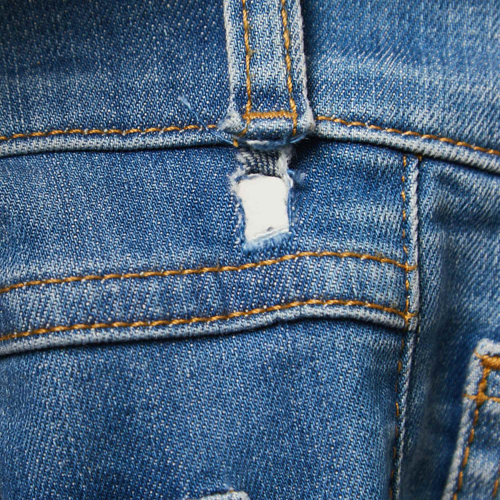 Versace Jeans Blue Washed Denim Skinny Jeans S Waist