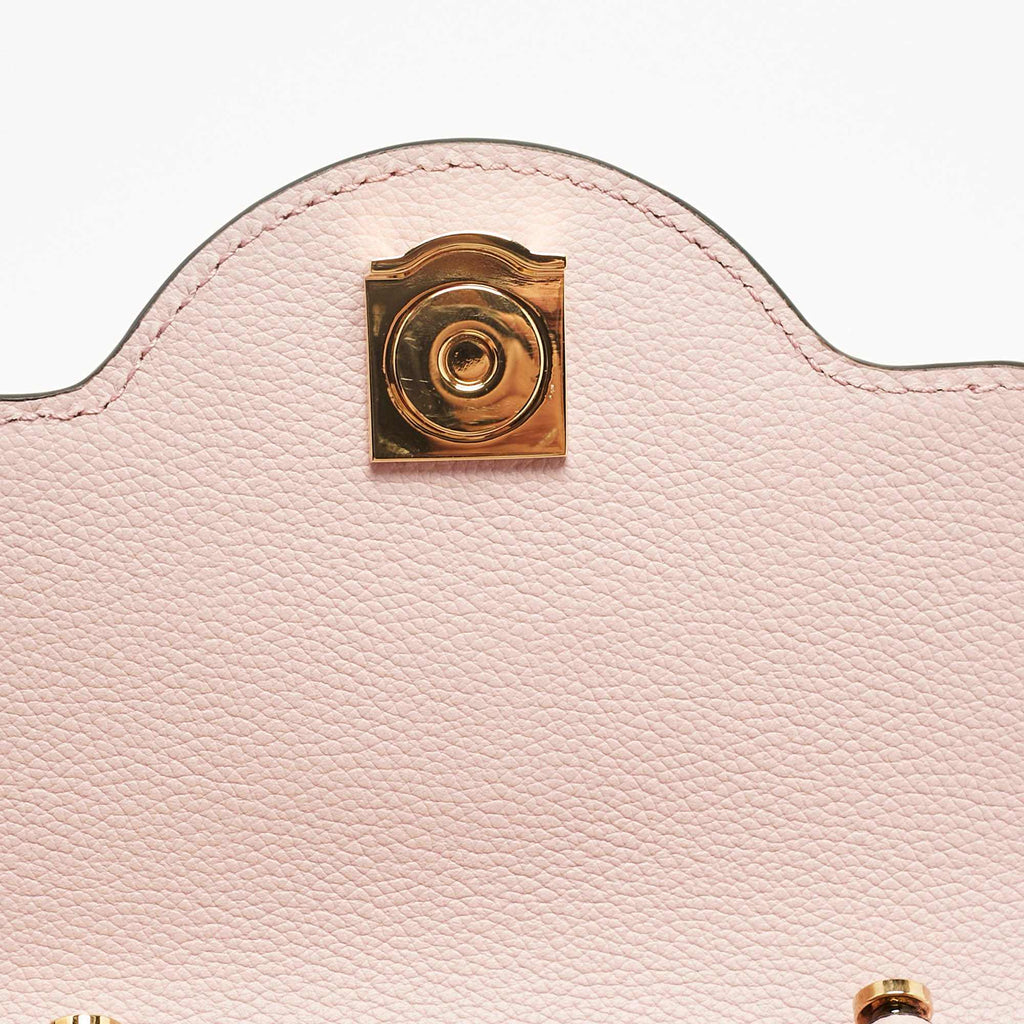 Versace Lilac Jacquard Canvas And Leather
