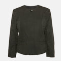 Versace Jeans Black Jacquard Button Front Jacket