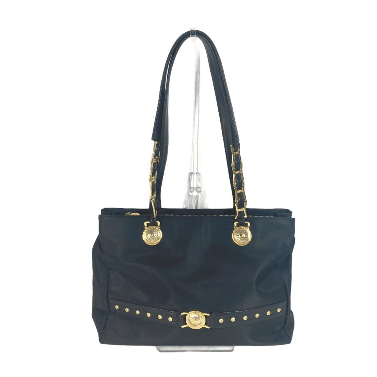 Versace Nylon Shoulder Bag Tote Bag (Pre-Owned)