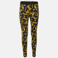 Versace Underwear Black Baroque Print Jersey Leggings