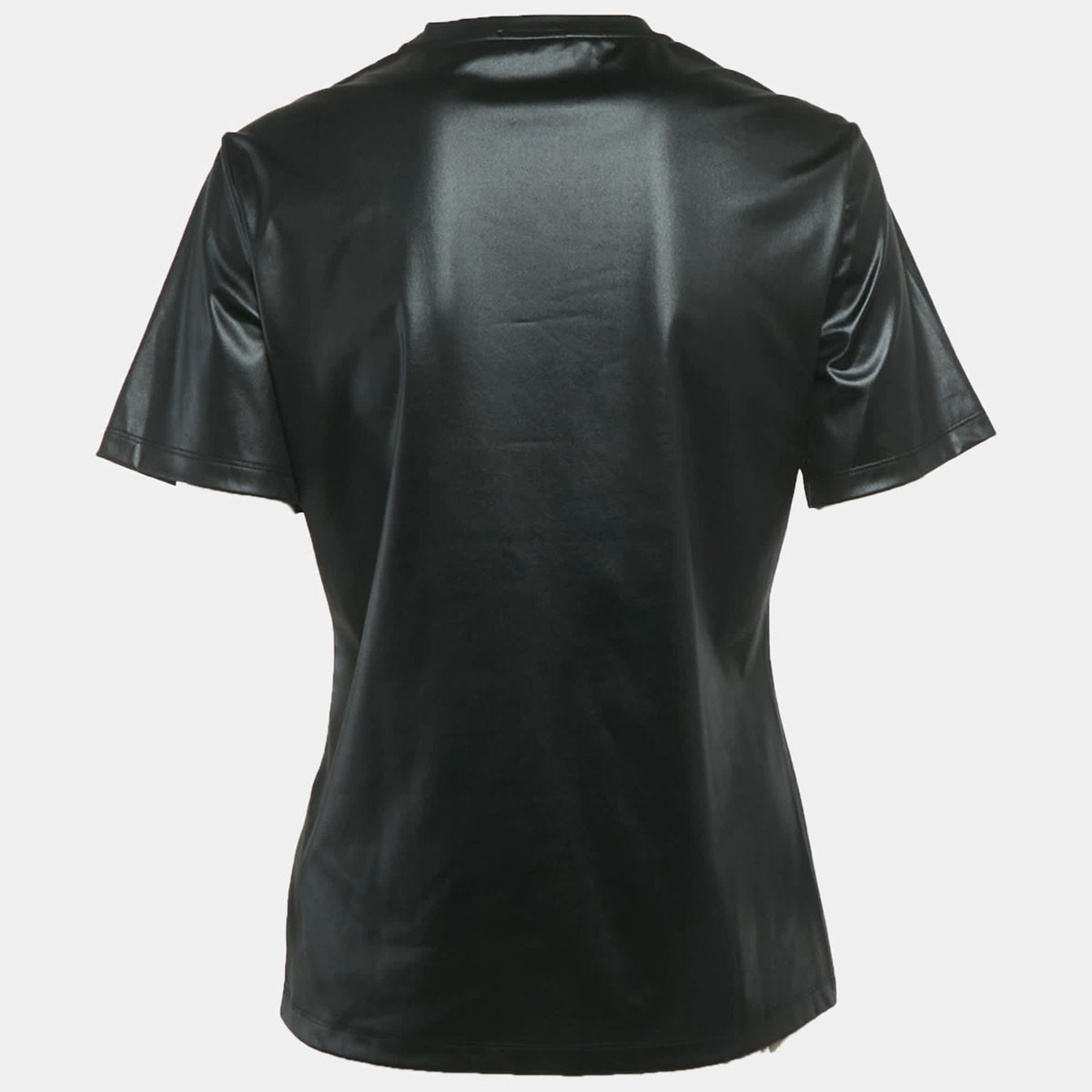 Gianni Versace Black Graphic Logo Detail Jersey T-Shirt