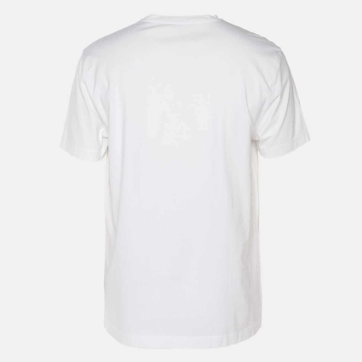 Versace White Logo Embroidered Jersey T-Shirt