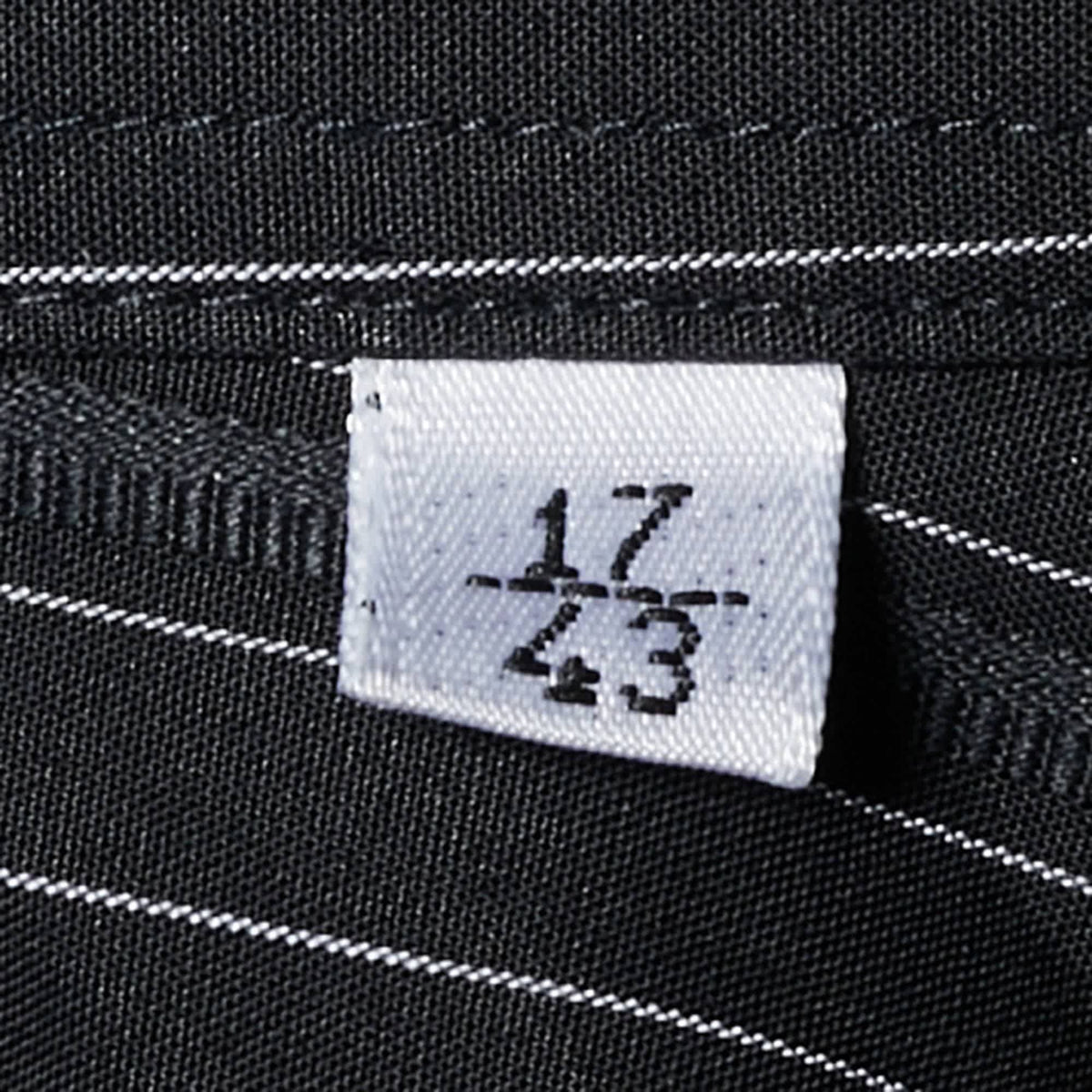 Versace Collection Black Pin Stripe Cotton Business Fit Shirt