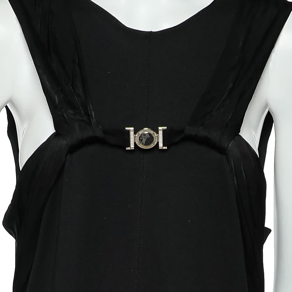 Versace Collection Black Knit Sleeveless Shift Dress
