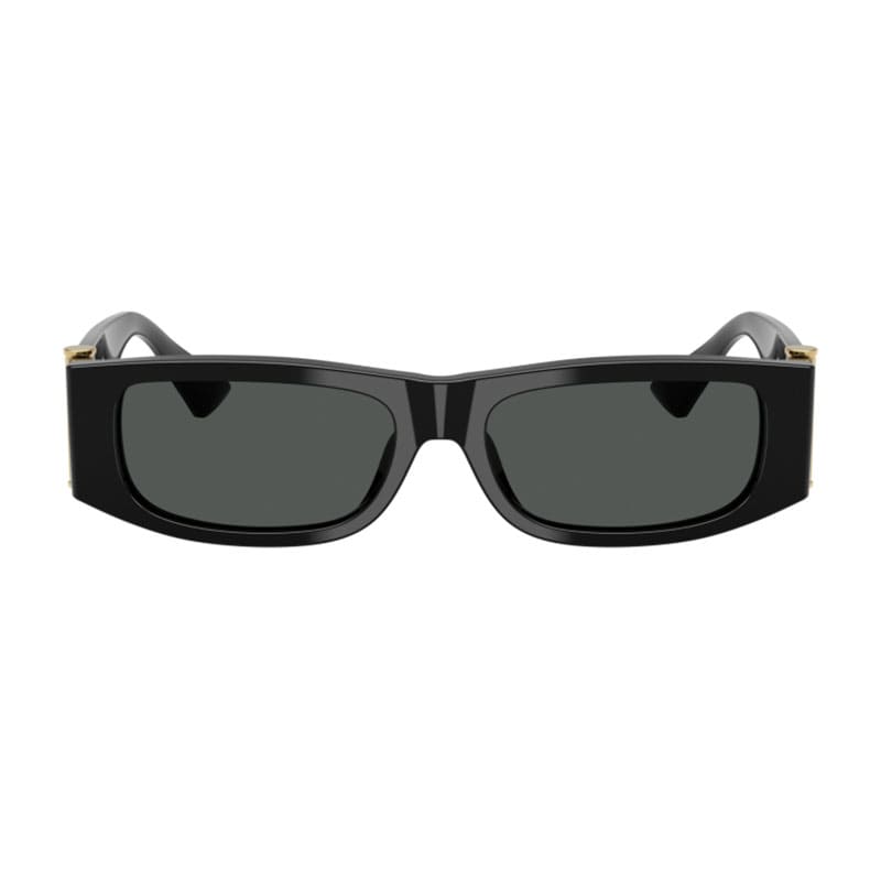 Versace Sunglasses Rectangle Full Rim, White Frame And Dark Grey Lens Ve4476U545987