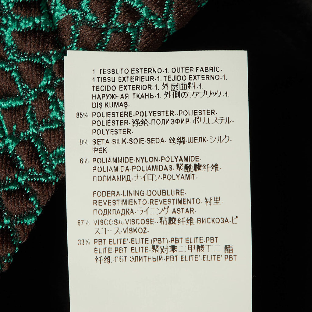 Versace Collection Green Textured Mini Skirt