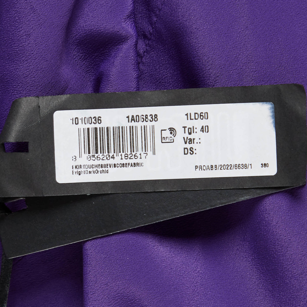 Versace Purple Viscose Medusa Head-Motif Miniskirt S/ Waist