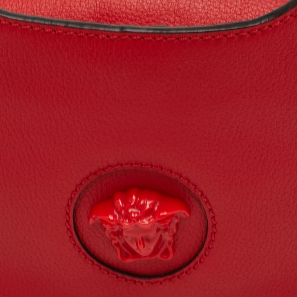 Versace Medusa Red Leather Crossbody Bag