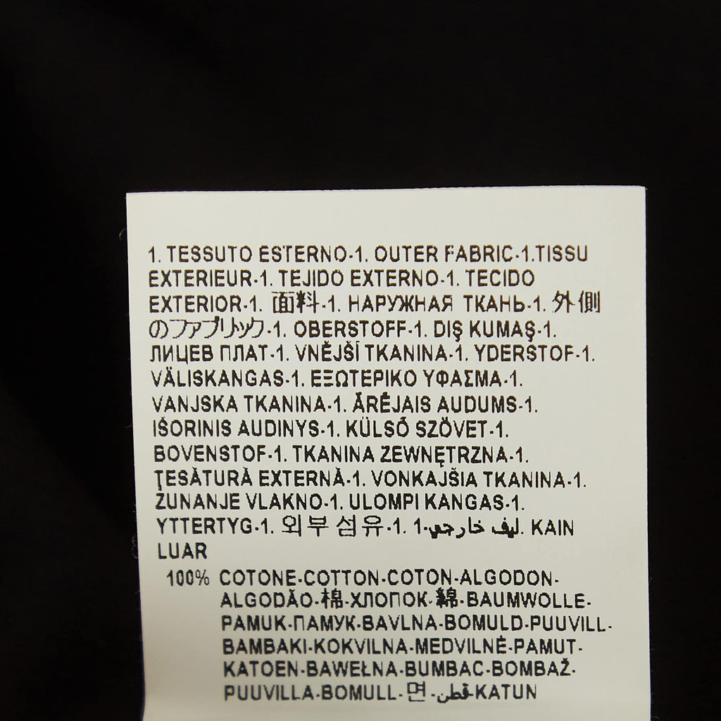 Versace Tribute Black Logo Cotton T-Shirt