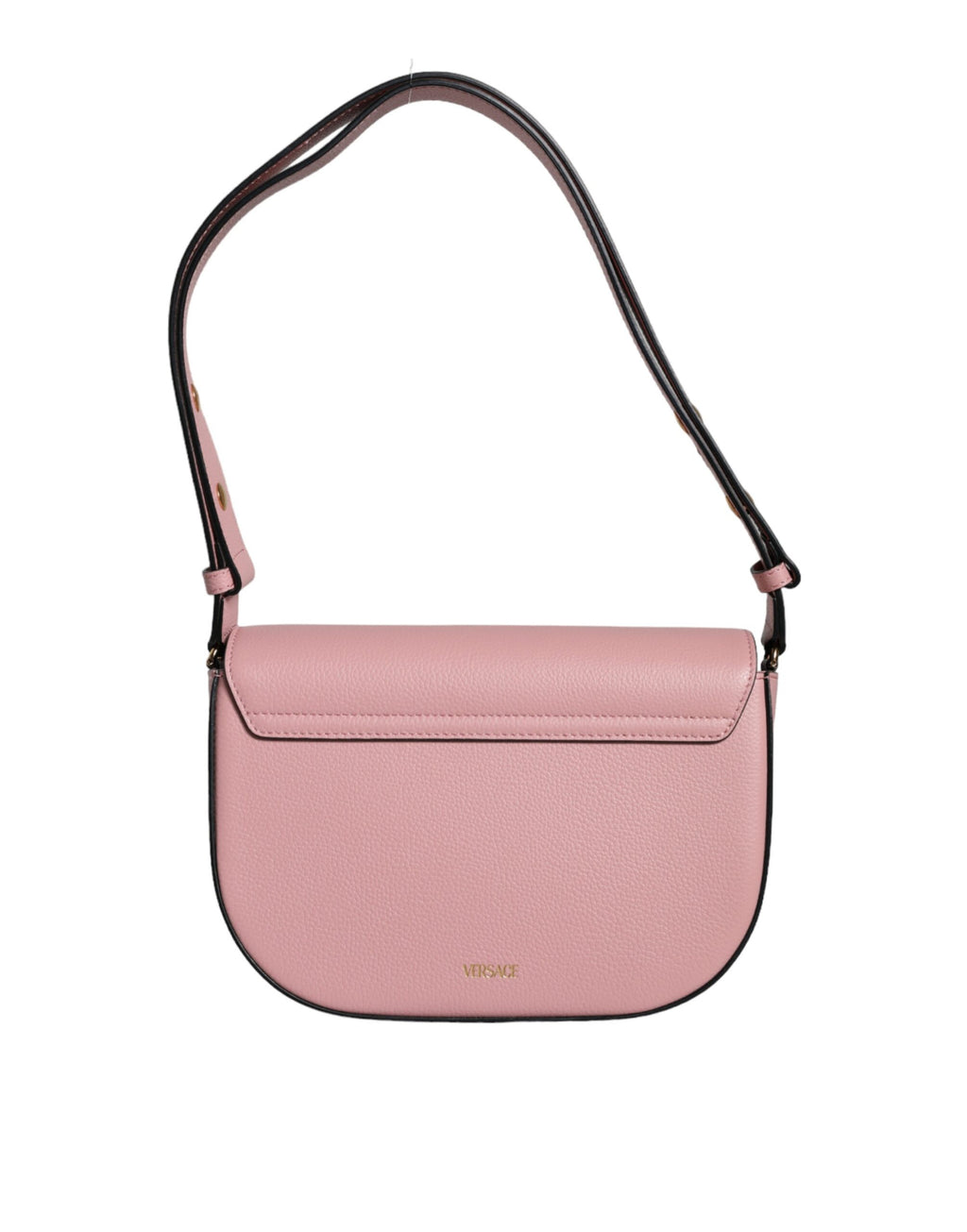 Versace Grainy Calf Leather Logo Crossbody Shoulder Women's Bag
