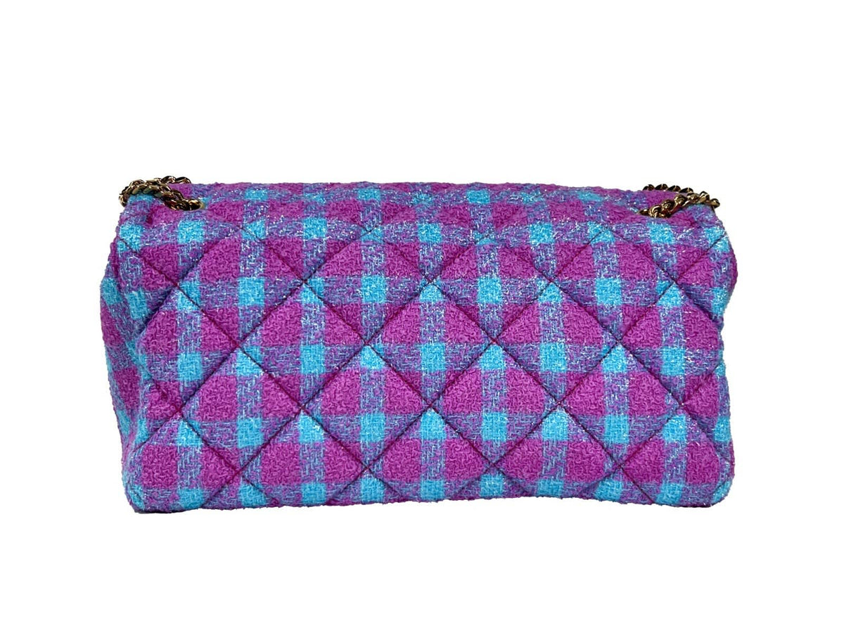 Versace Versace Wool Lurex Medium Shoulder Crossbody Women's Bag