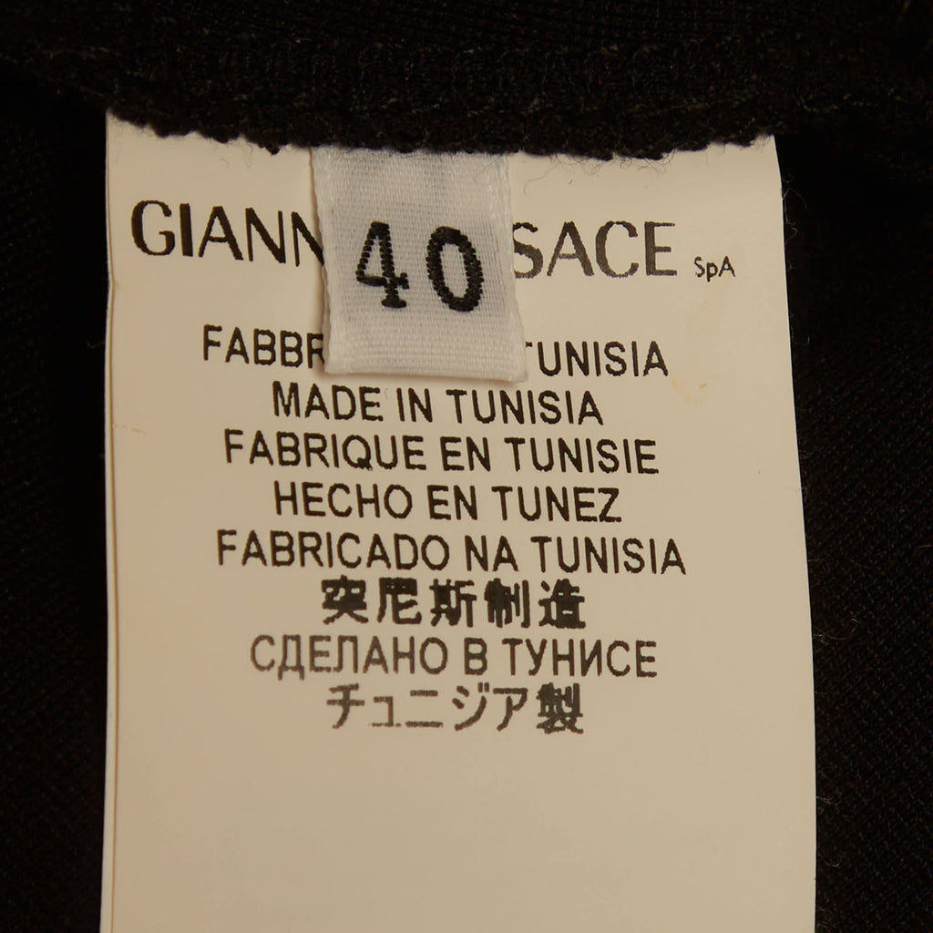 Versace Collection Black Jersey Shift Mini Dress