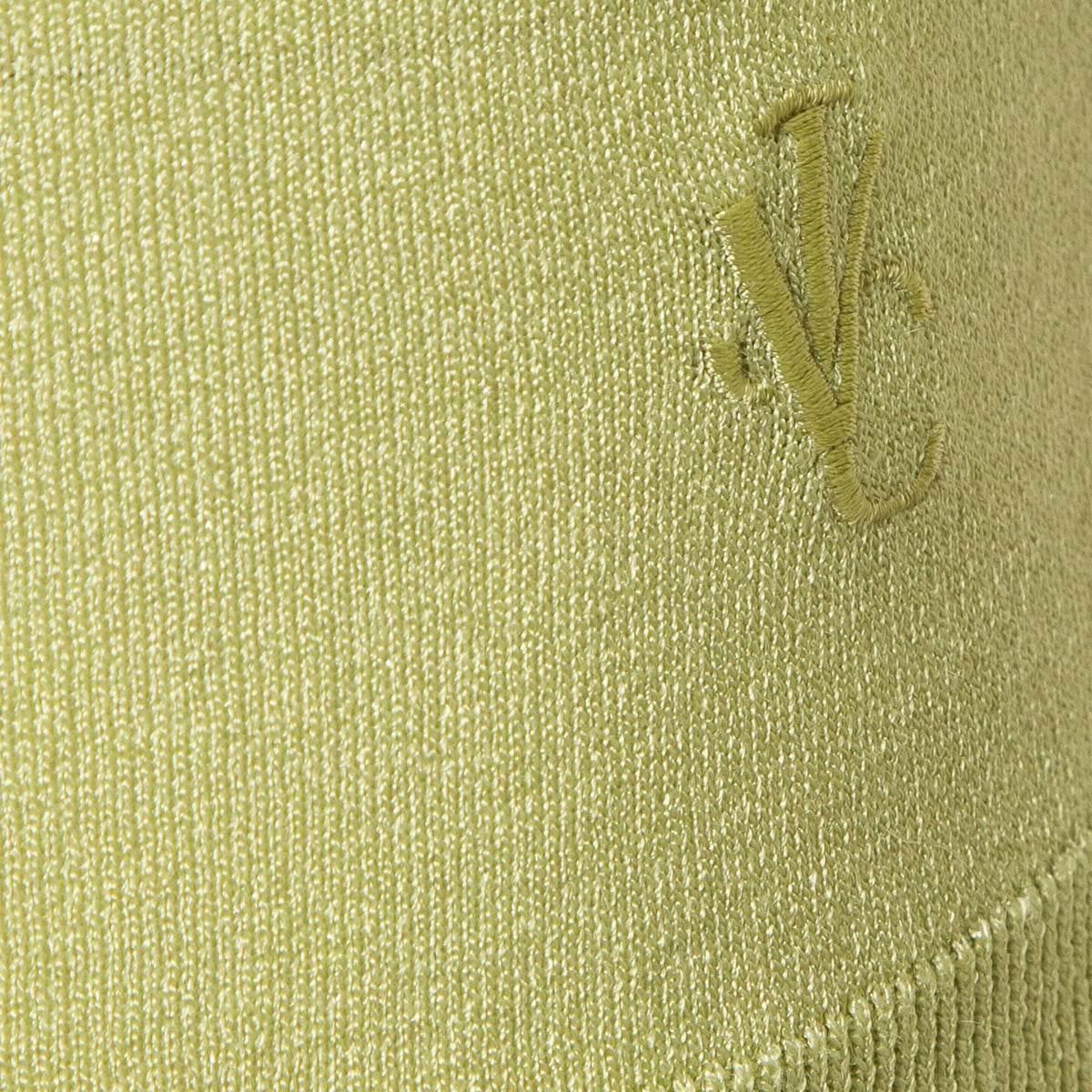 Versace Jeans Couture Lime Green Knit Back Open Sweatshirt