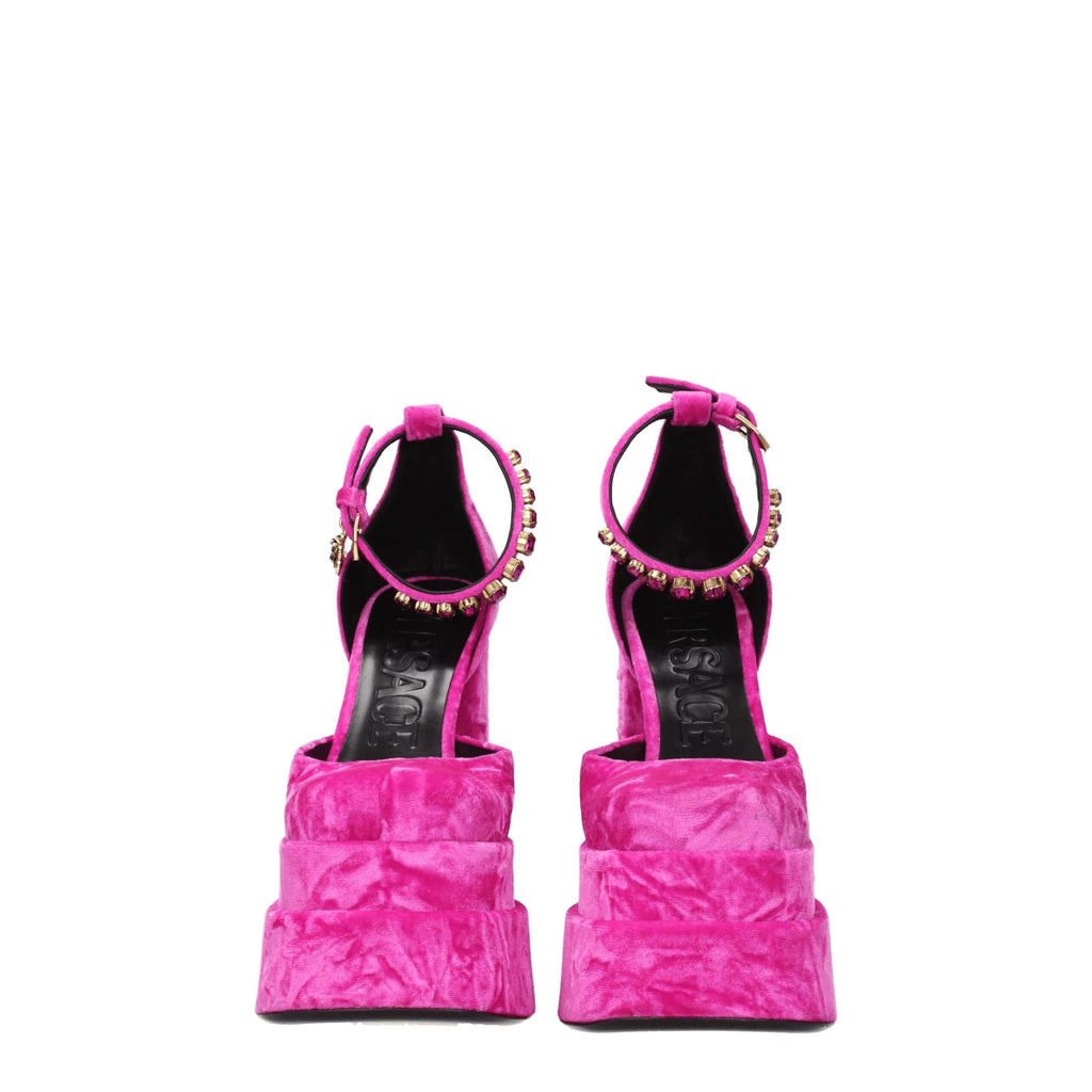Versace Velvet Platform Women's Sandals