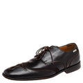 Versace Brown Leather Lace Up Derby