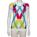 Versace Jeans Couture Multicolor Stripe Cap Sleeves Top