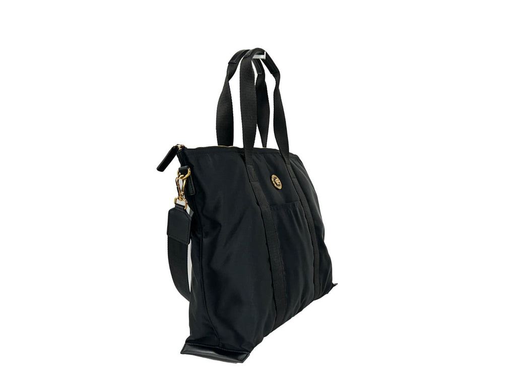 Versace Versace Nylon Fabric La Medusa Shoulder Tote Women's Bag