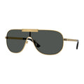 Versace Sunglasses Square Full Rim, Gold Frame And Grey Lens Ve22931002/87