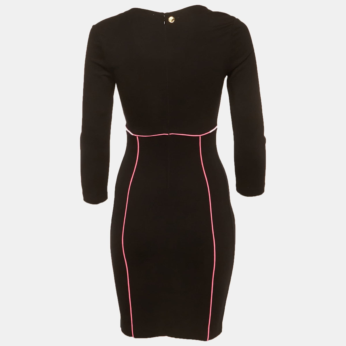 Versace Collection Black Jersey Shift Mini Dress
