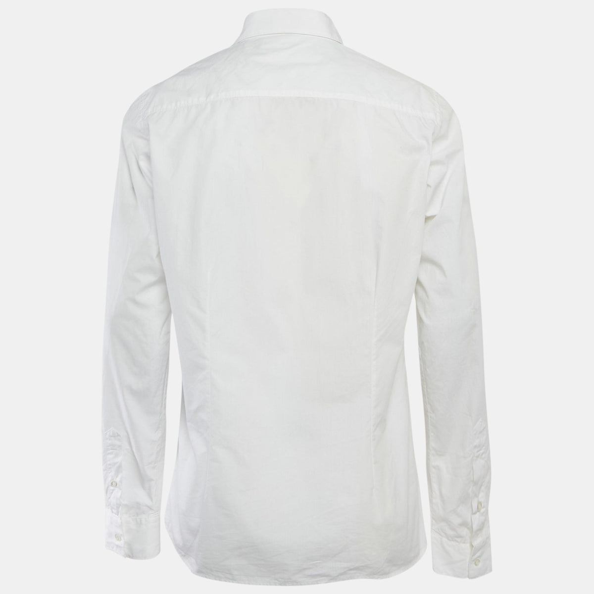Versus Versace White Cotton Logo Printed Shirt
