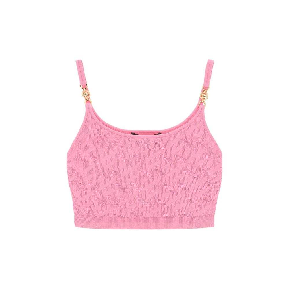 Versace Elastane Tank Women's Tops