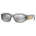 Versace Sunglasses Oval Full Rim, Red Frame And Dark Grey Lens Ve4361533087