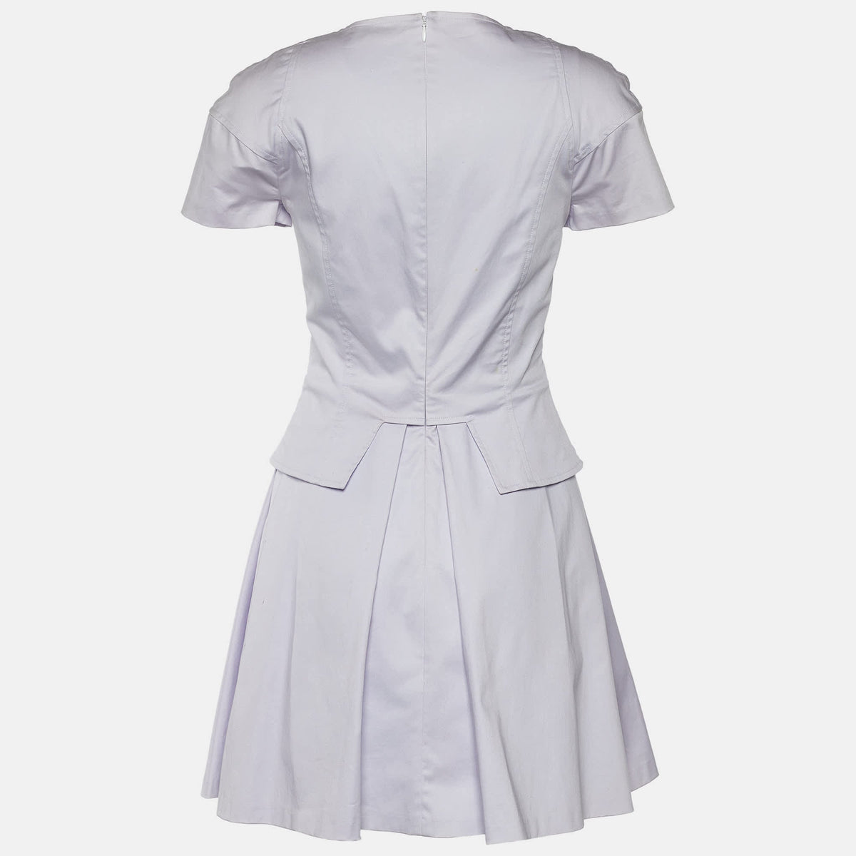 Versus Versace Pale Lilac Cotton Pleated Dress