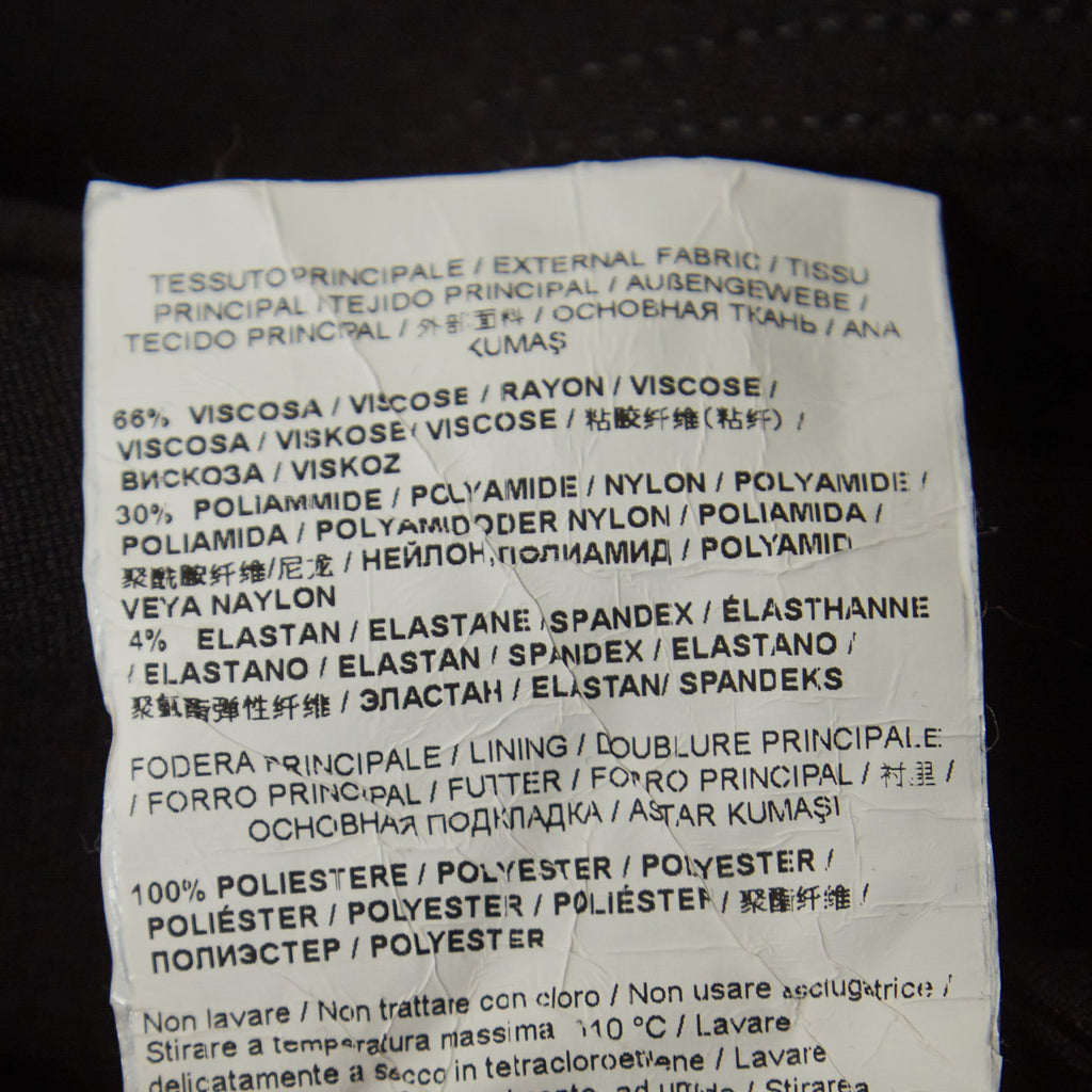 Versace Jeans Couture Black Belt Pocket Detail Skinny Pants