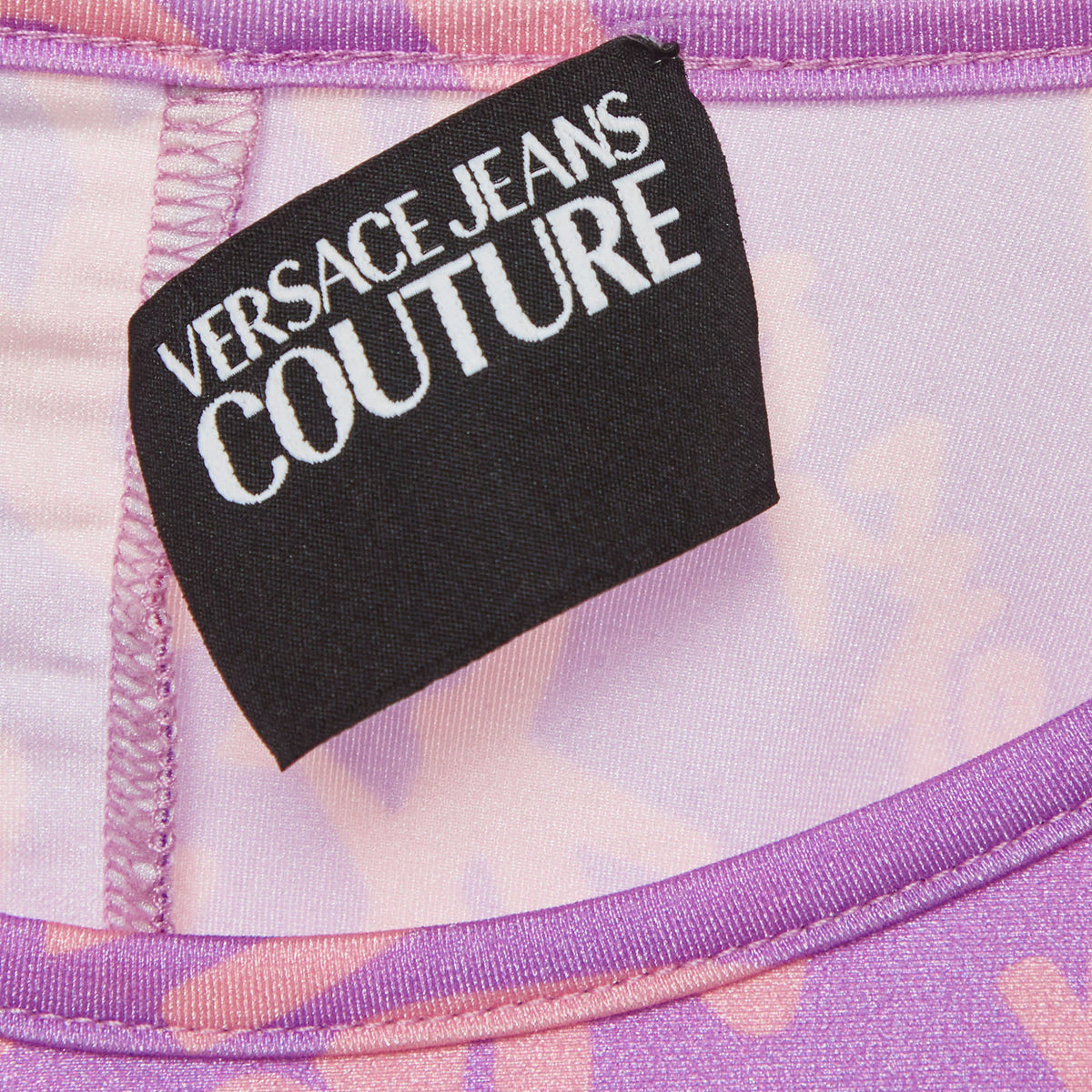 Versace Jeans Couture Purple Printed Jersey Set